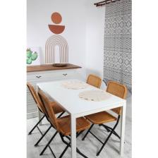 Bedinn Naturel Amerikan Servisi Yuvarlak 2'li Vintage 40 cm