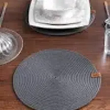 MaisonArt 2 Adet Yuvarlak Supla | Amerikan Servis Runner | Tabak, Tava, Altlığı Sofra Sunumluk