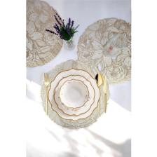 Digithome Acar 6’lı Amerikan Servisi Supla Yuvarlak Gold 38 cm – ACR-283 C320.033
