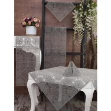 Tropik Home Tropikhome Victoria Gri Renk Salon Takımı 5 Parça Nakış Çeyiz Seti