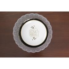 Tropik Home Amerikan Servis 12 Kişilik Venezia Gri Supla ve Runner Set 13 Parça Set Sunum Takımı Tropikhome