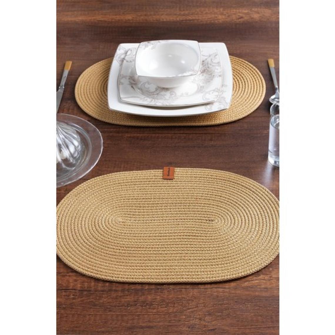 MaisonArt 2 Adet Oval Supla | Amerikan Servis Runner | Tabak, Tava, Altlığı Sofra Sunumluk