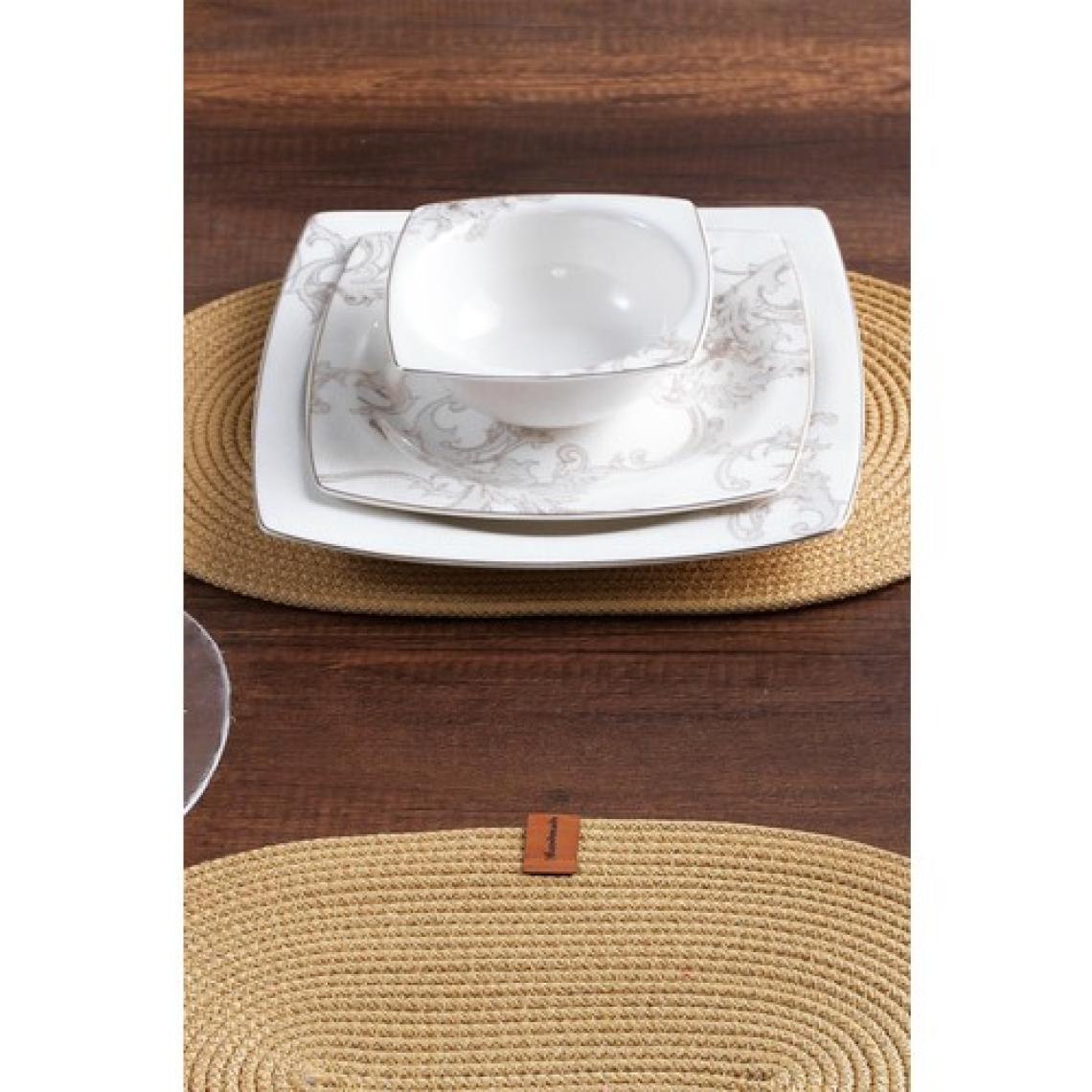 MaisonArt 2 Adet Oval Supla | Amerikan Servis Runner | Tabak, Tava, Altlığı Sofra Sunumluk