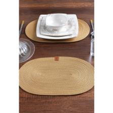 MaisonArt 2 Adet Oval Supla | Amerikan Servis Runner | Tabak, Tava, Altlığı Sofra Sunumluk
