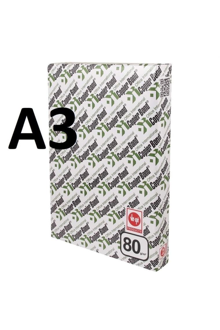A3 80 gr 500 Adet ( 1 Paket) Fotokopi Kağıdıı