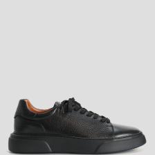 Tommy Erkek Deri Sneaker Ayakkabı Siyah