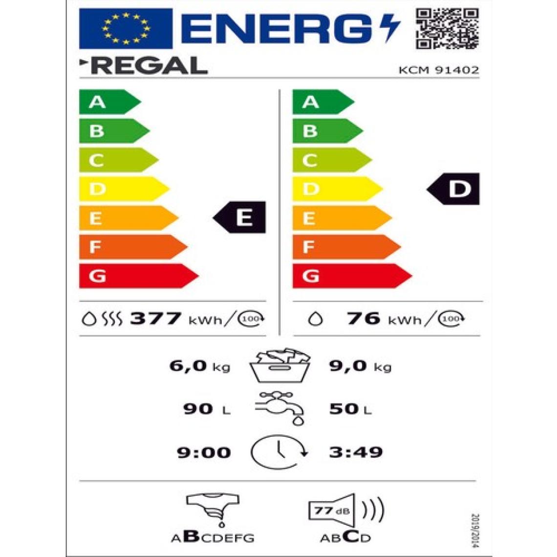 Regal KCM 91402 Kurutmalı Çamaşır Makinesi