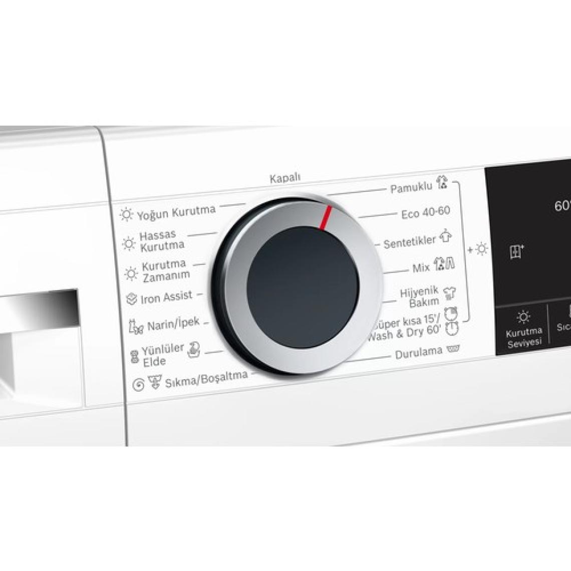 Bosch WNA254X1TR 1400 Devir 10 kg Yıkama / 6 kg Kurutmalı Çamaşır Makinesi