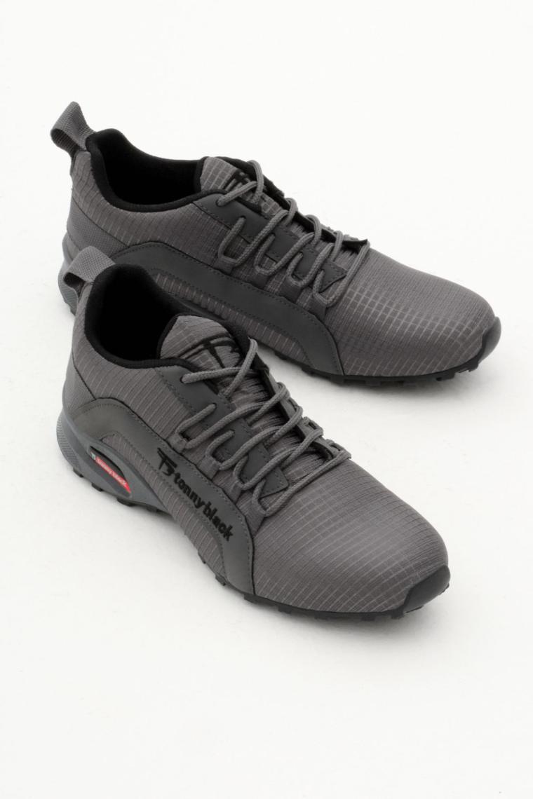 Erkek Füme Rahat Kalıp Termo Taban Bağcıklı Sneaker
