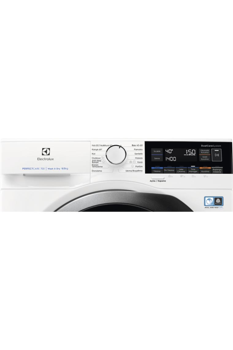 EW7WO349ST DualCare 9kg/5kg 1400 Devir Buharlı A/E Enerji Sınıfı Kurutmalı Çamaşır Makinesi
