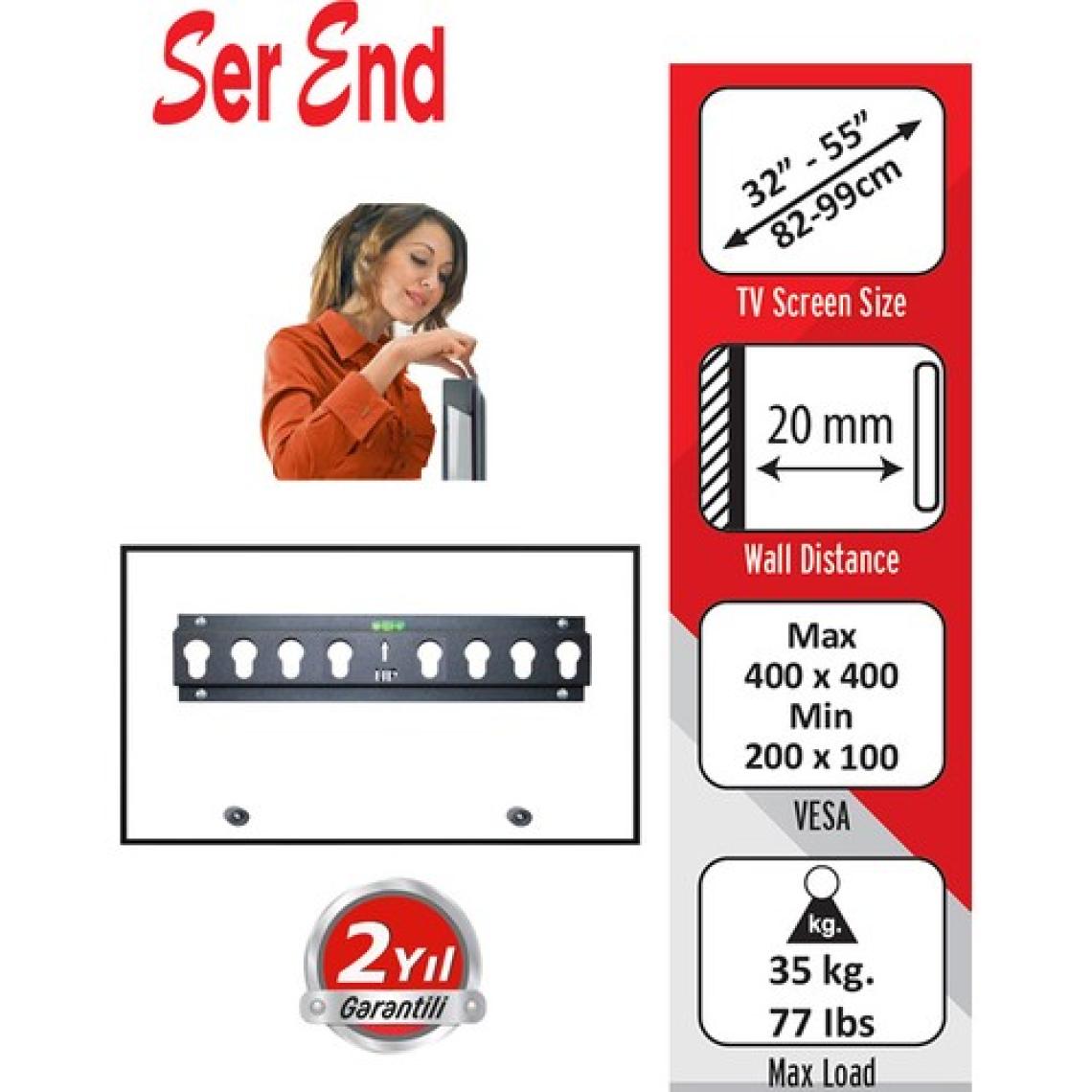Serend Süper Ince Tv Duvar Askı Aparatı -32 Inch  55 Inch Uyumlu -Adınıza Faturalı
