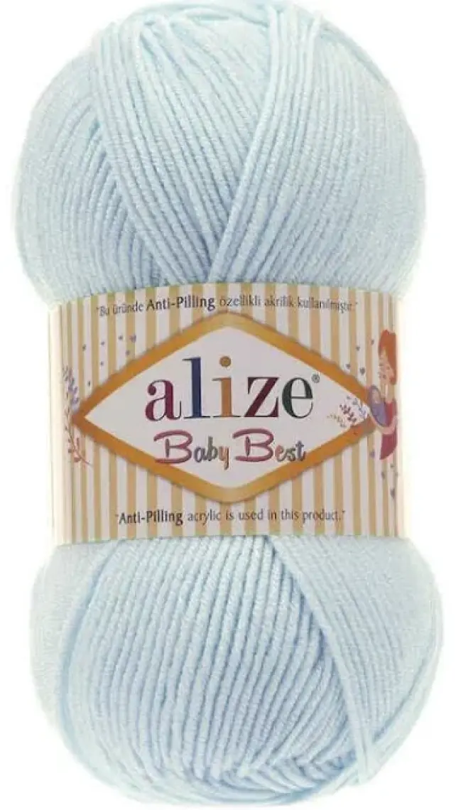 Alize Baby Best El Örgü Ipi Renk KODU:189-AÇIK Turkuaz