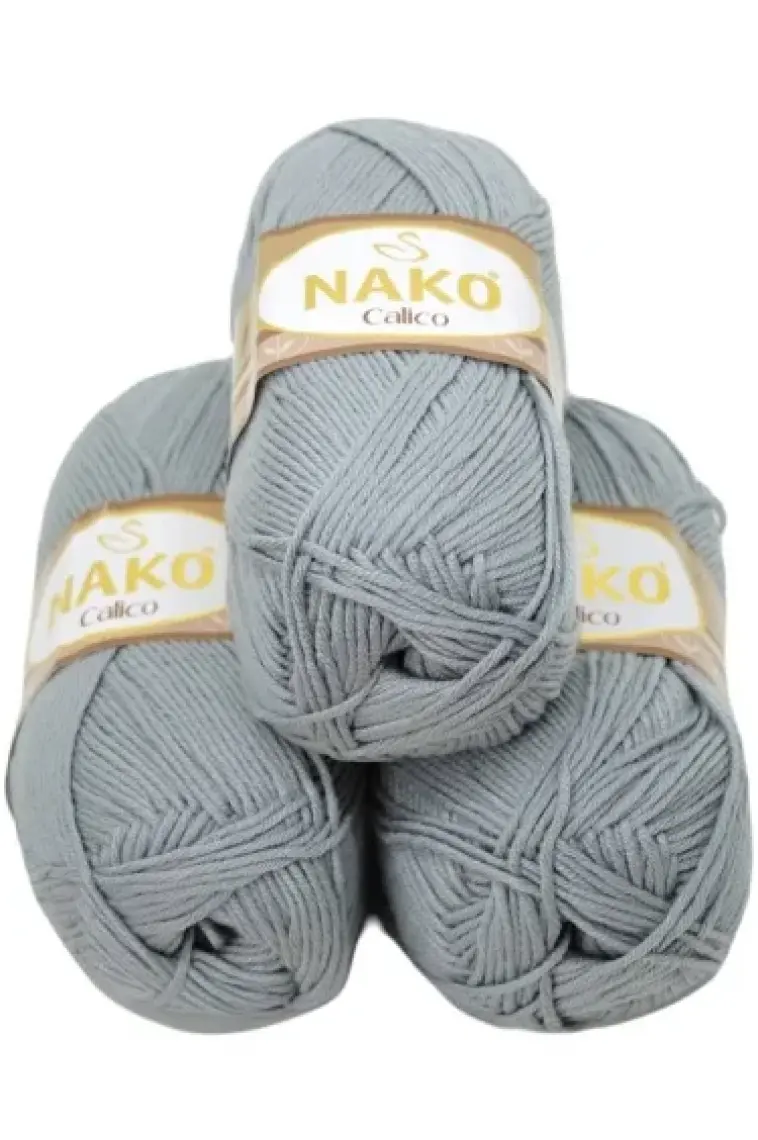 Nako Calico 10255 Gri  Örgü İpi