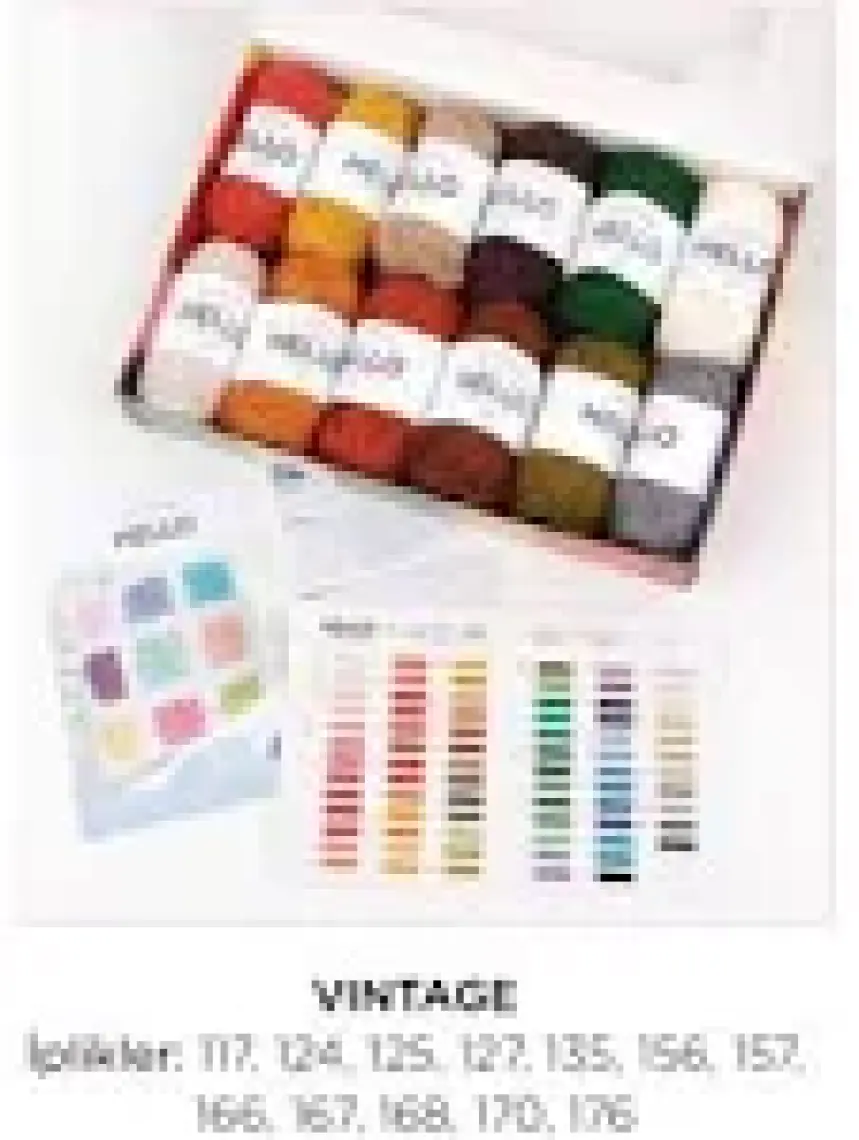 Hello Punch & Amigurumi 12’li (Vintage)Nostalji Iplik Seti(Kutu))