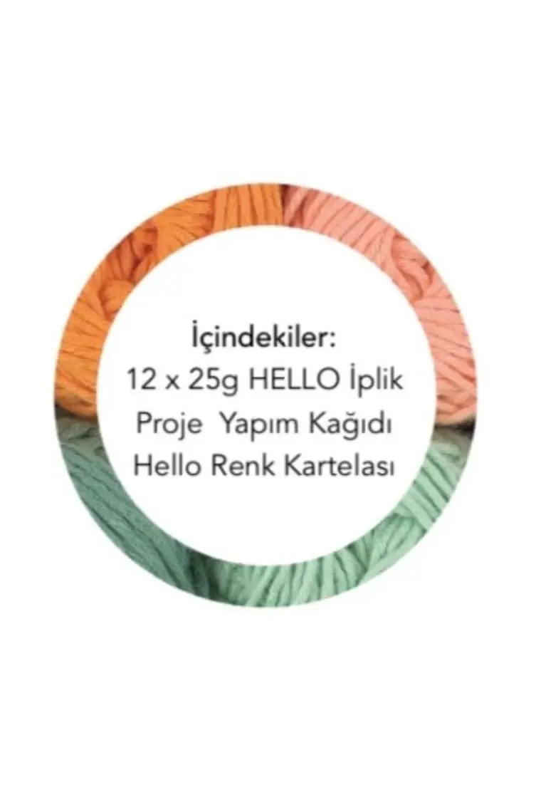 Hello Punch & Amigurumi 12’li (Vintage)Nostalji Iplik Seti(Kutu))