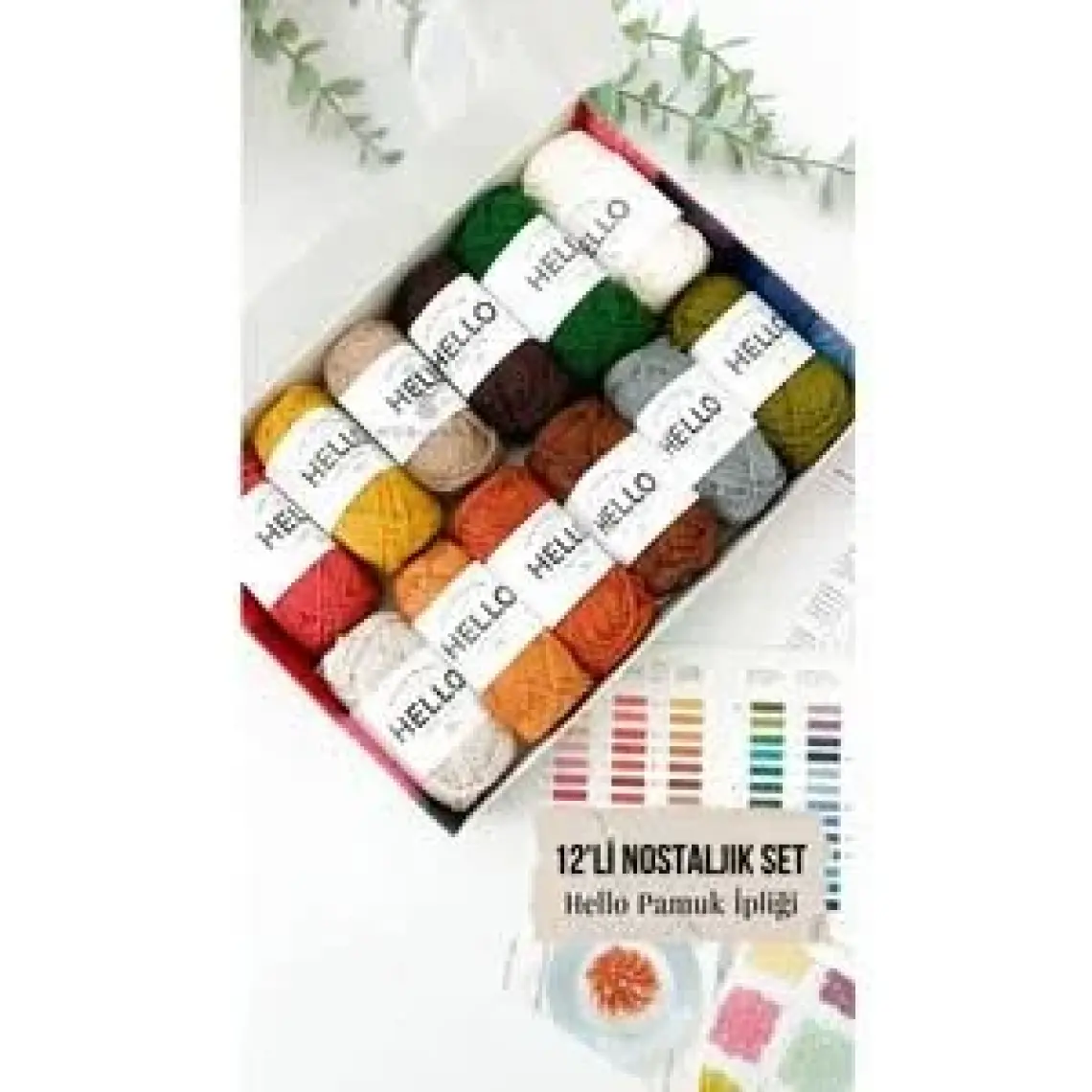 Hello Punch & Amigurumi 12’li (Vintage)Nostalji Iplik Seti(Kutu))