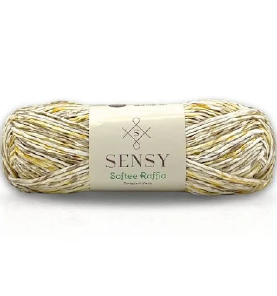 Sensy Premium Softee Raffia Yumuşak Kağıt Ip Rafya Ipi Tığ Ipi Çanta Ipi El Örgü Ipi Hobi Ipi
