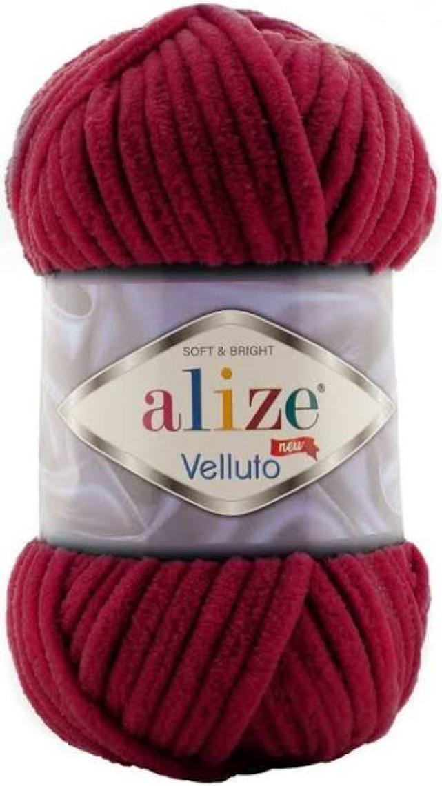 Alize Velluto Kadife El Örgü Ipi Renk KODU:218-BEBE Mavi