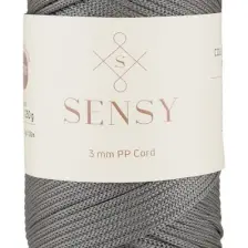 Sensy Polyester Makrome Ip 3 mm 250 Gram Makrome Ipi 120 Metre Supla Ip ve Çanta Ipliği