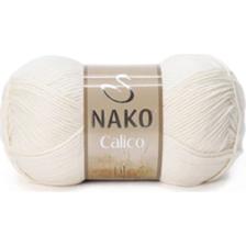 Nako Calico 3782 Ekru Örgü İpi