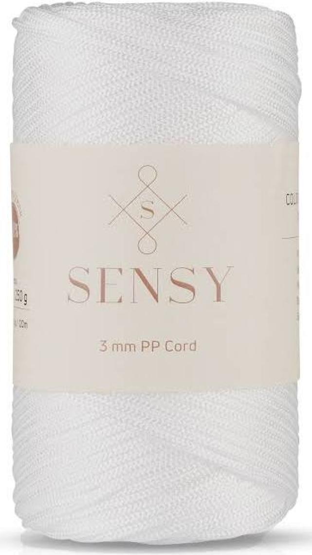 Sensy Polyester Makrome Ip 3 mm 250 Gram Makrome Ipi 120 Metre Supla Ip ve Çanta Ipliği