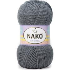 Nako Elit Baby 790 Koyu Gri Melanj Örgü İpi