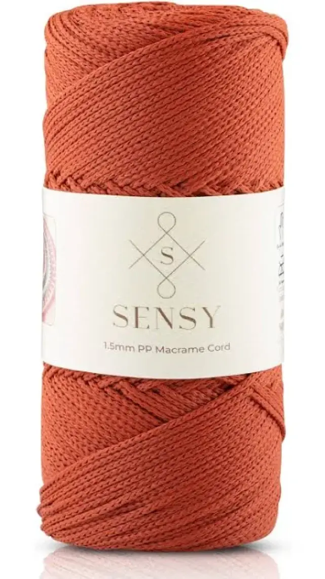 Sensy Premium 1,5 mm 100 gr Polyester Makrome Ipi 150 M Supla Ip ve Çanta Ipliği Makrame Ip