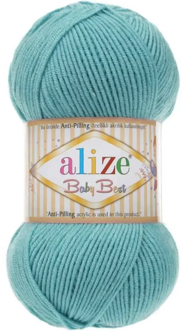 Alize Baby Best El Örgü Ipi Renk KODU:164-AZUR