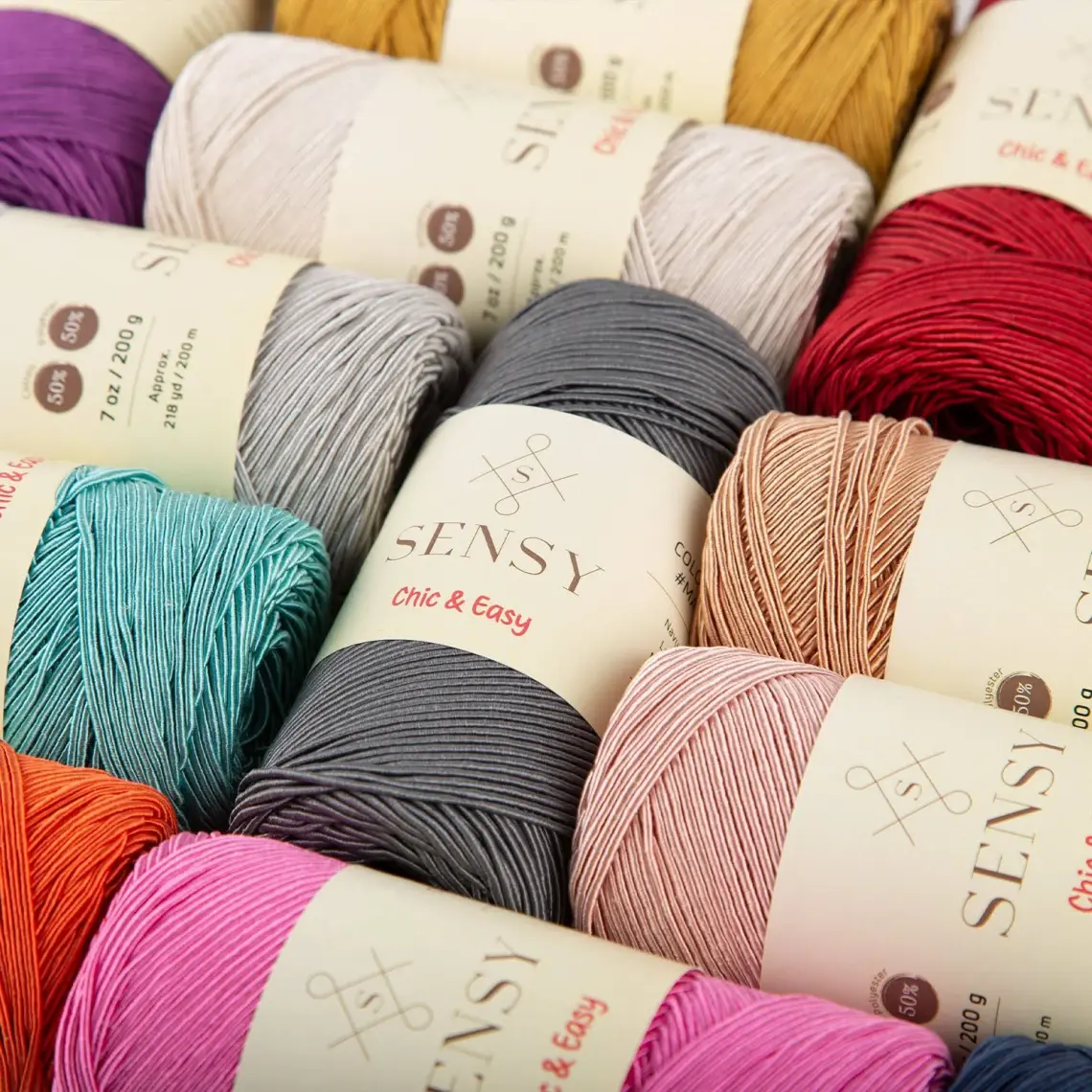 Sensy Chic&easy 200 gr Slim Supra Ipi Mumlu Ip Runner Ipi Çanta Ipi Makrome Ip Pase Ip