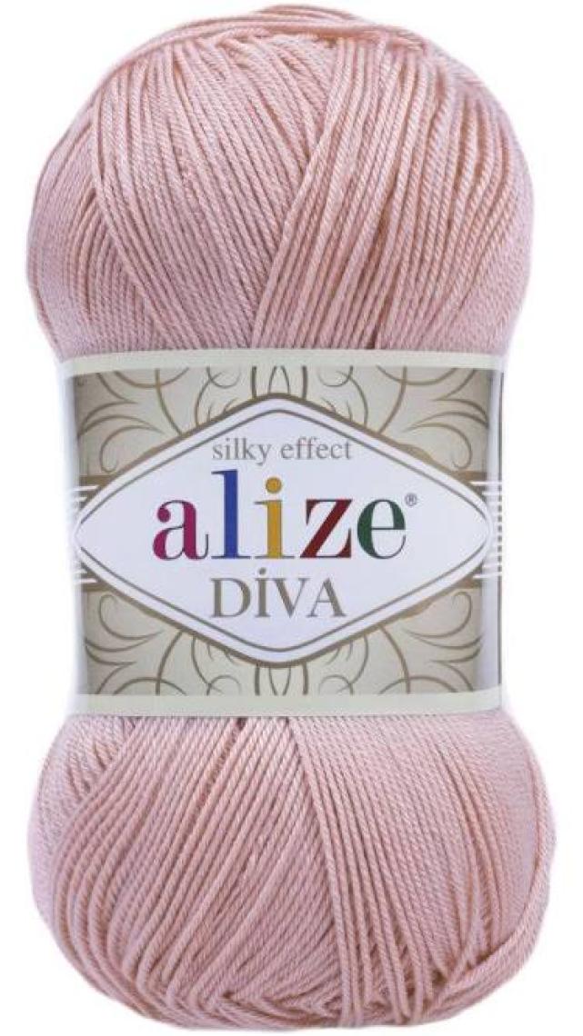 Alize Diva El Örgü İpi 100 g Gelin Pembe 363