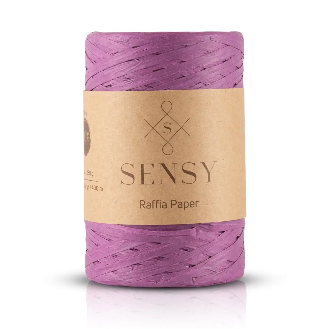 Sensy Premium 400 Metre Rafya Ip Çanta Ipi Raffia Ip Kağıt Ip Supla Ipi 250 Gram Rafya Ip