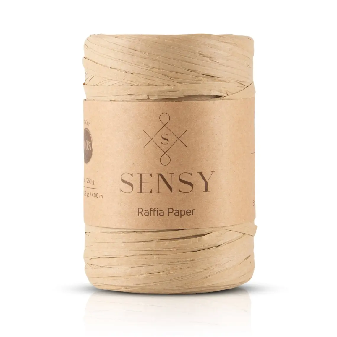 Sensy Premium 400 Metre Rafya Ip Çanta Ipi Raffia Ip Kağıt Ip Supla Ipi 250 Gram Rafya Ip