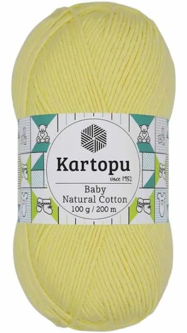 Kartopu Baby Natural Cotton El Örgü İpi Renk Kodu:K333-Lımonata