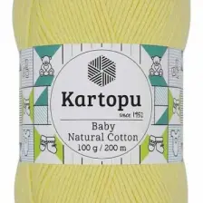 Kartopu Baby Natural Cotton El Örgü İpi Renk Kodu:K333-Lımonata