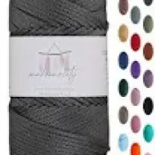 Premium 100 gr Polyester Makrome Ipi Antrasit 2mm - 120 M Supla Ip ve Çanta Ipliği