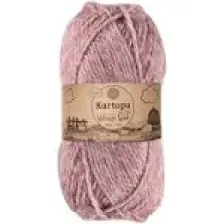 Kartopu Melange Wool El Örgü Ipi Renk KODU:K9004 - Pembe Melanj