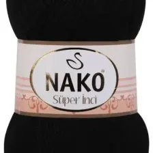 Nako Süper İnci 217 Siyah Örgü İpi