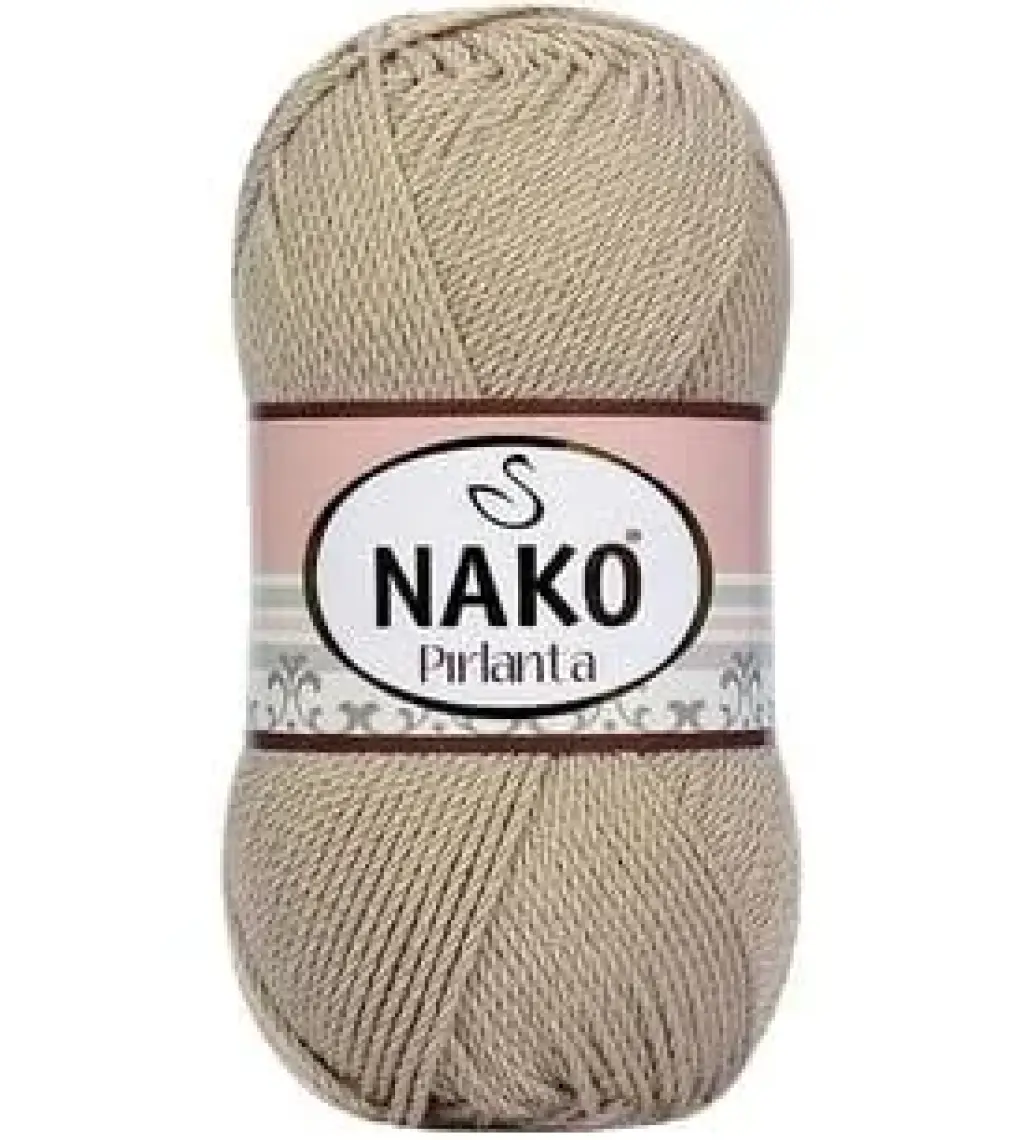 Nako Pırlanta El Örgü Ipi Ipliği Yünü Renk KODU:6742-BEJ