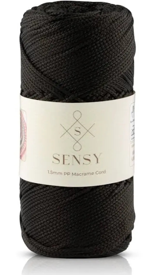 Sensy Premium 1,5 mm 100 gr Polyester Makrome Ipi 150 M Supla Ip ve Çanta Ipliği Makrame Ip