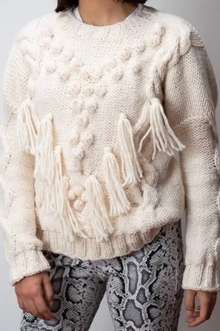 Kartopu Cozy Wool K010 Beyaz %25 Yün Karışımlı Kalın Örgü Ipi