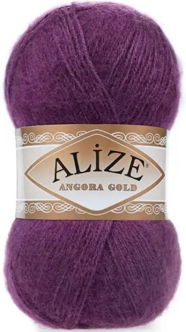 Alize Angora Gold El Örgü Ipi Renk KODU:111-MÜRDÜM