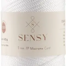 Sensy Polyester Makrome Ip 400 gr -5mm Pp Cord Polyester Makrome Ipi 5 mm Çanta ve Supla Ipliği