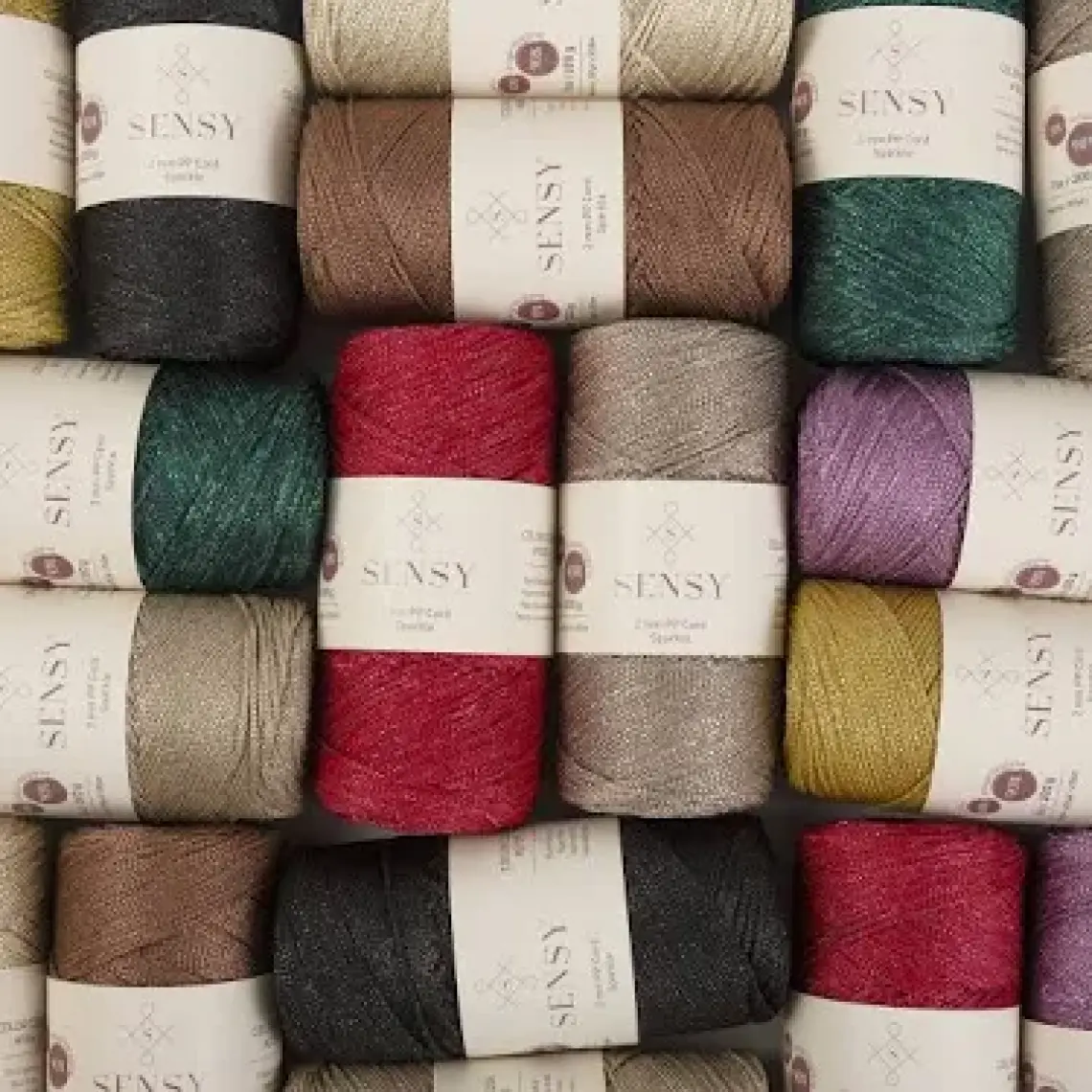 Sensy Premium Simli 200 gr Polyester Makrome Ipi 2 mm - 230 M Supla Ip ve Çanta Ipliği