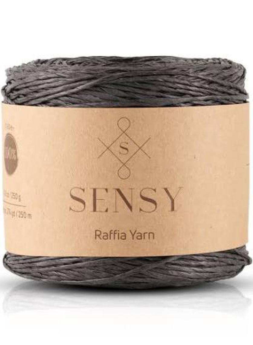 Sensy Premium 250 Gram Doğal Kağıt İp, Hasır Kağıt İplik, Rafya,Çanta,Supla,Şapka İpi, 250 Metre