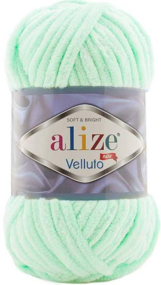 Alize Velluto Kadife El Örgü Ipi Renk KODU:464-MINT