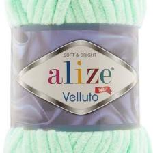 Alize Velluto Kadife El Örgü Ipi Renk KODU:464-MINT