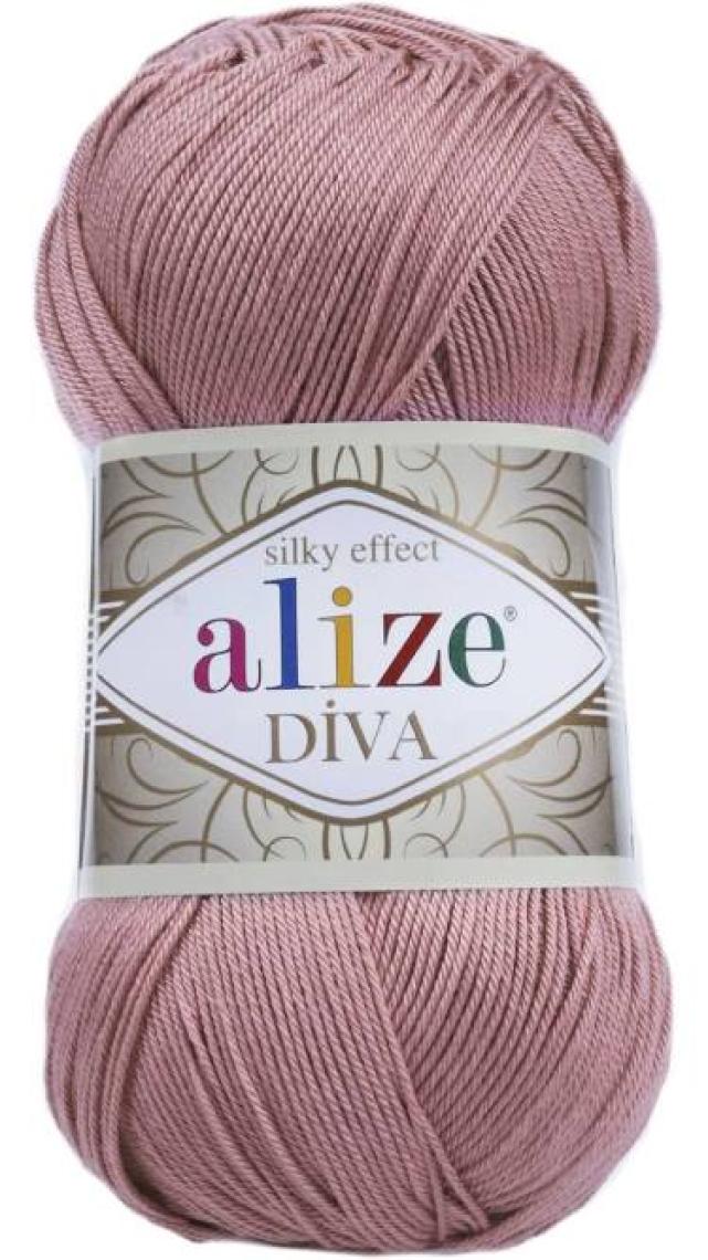 Alize Diva El Örgü İpi 100 g Gül 354
