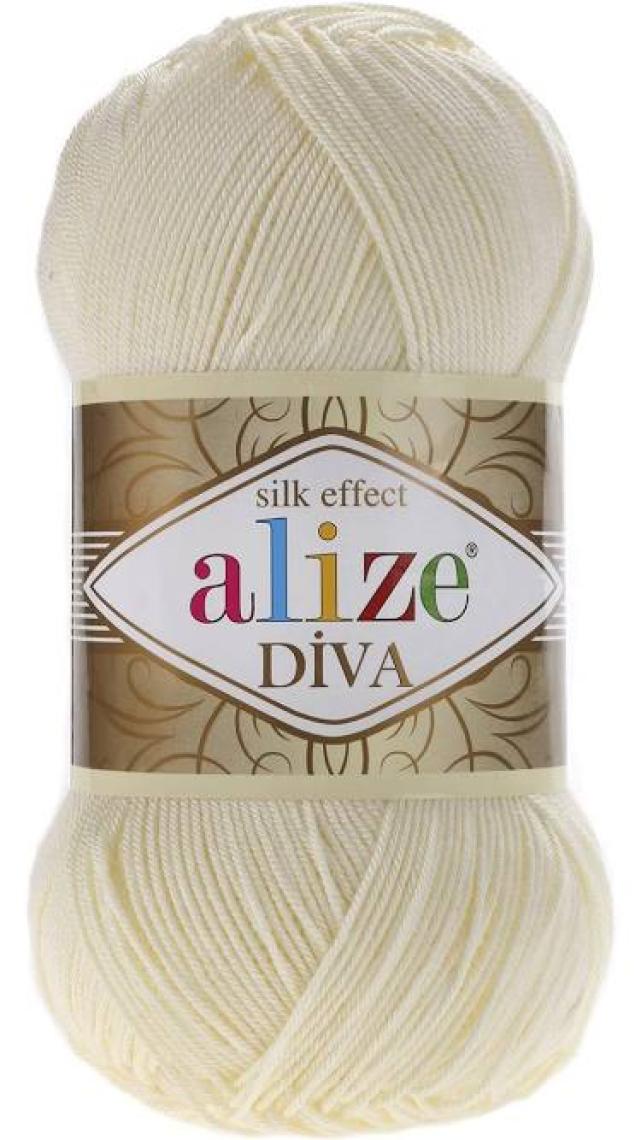 Alize Diva El Örgü İpi 100 g Gül 354