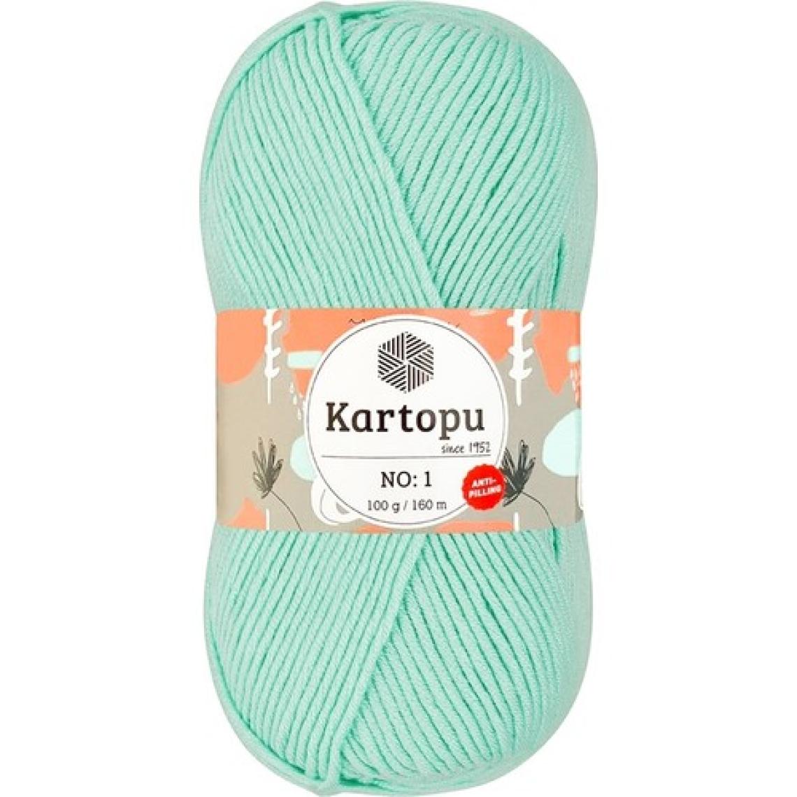 Kartopu No.1 Su Yeşili K507 Tüylenmez Antipill El Örgü Ipliği 100GR