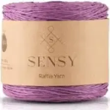 Sensy Premium 250 Gram Doğal Kağıt İp, Hasır Kağıt İplik, Rafya,Çanta,Supla,Şapka İpi, 250 Metre